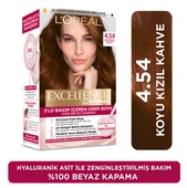 L'Oréal Paris Excellence Creme Saç Boyası 4.54 Koyu Kızıl Kahve - 1