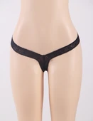 ASM1307 Kadın Siyah Lyc Dantel Estetik String Tanga - 4