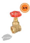 Wuvera 3/4” Şiber Vana – %100 Pirinç Gövde, Yüksek Basınç Dayanımı & Sızdırmaz Tasarım - 2