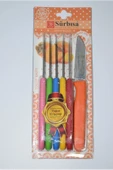 Çaylaravm Sürbısa 061007 Meyve Bıçağı 6 Lı Set Çok Renkli - 9
