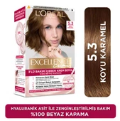 L'Oréal Paris Excellence Creme Saç Boyası 5.3 Koyu Karamel - 1
