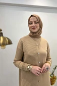 Manolya Bej Triko Hırka - 5