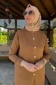 Manolya Camel Triko Hırka - 9