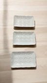 3 adet servis tabağı özel tasarım servis tabağı tavuk dünyası tabağı salata tabağı - 2