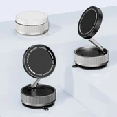 Vakum Özellikli Magnetik Araç içi Telefon Tutucu Katlanabilir K10A - 9