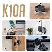 Vakum Özellikli Magnetik Araç içi Telefon Tutucu Katlanabilir K10A - 7