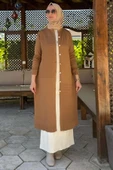 Manolya Camel Triko Hırka - 10