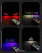 Led Matrix Panel Rg-B Ekran Kumandalı App Kontrollü Iş Yeri Otomobil Tır 60 Cm - 5