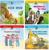 DÜNYAYI ÖĞRENİYORUM KÜÇÜK SİNCAP - MİDİLLİLERLE BİR GÜN - HOŞGÖRÜ VE SAYGI - İNŞAAT ALANINDAKİ İŞ MAKİNELERİ (5 - 8 YAŞ) - 1