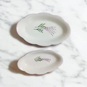 2li El yapımı desenli servis tabağı sunum tabağı - 6