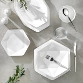 Schafer Superfine Bone Star Yemek Takımı 56 Parça-Platin - 1