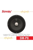 EXVOL SOWAY SM-P8 20CM MİDRANGE KURŞUN GÖBEK 400W 180RMS HOPARLÖR (2ADET) - 4