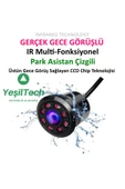 EXVOL Yeşiltech Mx-30 Gece Görüşlü Geri Görüş Kamerası Ir Infraredledli Gece Görüş Park Çizgili - 5