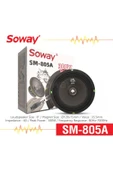 EXVOL SOWAY SM-805A 20CM MİDRANGE KURŞUN GÖBEK 300W 60RMS HOPARLÖR (2ADET) - 1