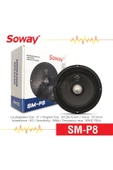 EXVOL SOWAY SM-P8 20CM MİDRANGE KURŞUN GÖBEK 400W 180RMS HOPARLÖR (2ADET) - 1