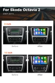 EXVOL SKODA OCTAVİA ANDROİD MULTİMEDYA 2008-2012 CARPLAY 2GB-32GB 10 İNC HD IPS KAMERA HEDİYELİ thumbnail 2