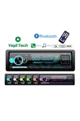 EXVOL EXW-22  YENİ MODEL ARABA OTO TEYP BLUETOOTH ÇİFT USB GİRİŞLİ 7 RENK DEGİŞEN SD-AUX ÇİFT AMFİ ÇIKIŞI - 1
