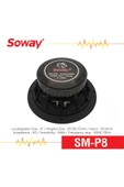 EXVOL SOWAY SM-P8 20CM MİDRANGE KURŞUN GÖBEK 400W 180RMS HOPARLÖR (2ADET) - 5