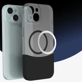 Apple iPhone 13 Kılıf M-Safe Şarj Özellikli Mıknatıslı Redclick Duble Kapak thumbnail 3