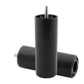 Mobilya Kanepe Sehpa TV Ünitesi Koltuk Gizli  Orta Destek Ayağı Baza Ayakları 14 cm Siyah 4 Adet thumbnail 5