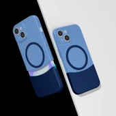 Apple iPhone 13 Kılıf M-Safe Şarj Özellikli Mıknatıslı Redclick Duble Kapak thumbnail 1