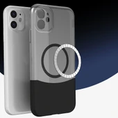 Apple iPhone 11 Kılıf M-Safe Şarj Özellikli Mıknatıslı Redclick Duble Kapak thumbnail 3