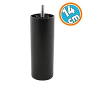 Mobilya Kanepe Sehpa TV Ünitesi Koltuk Gizli  Orta Destek Ayağı Baza Ayakları 14 cm Siyah 4 Adet thumbnail 6