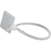 KABLO BAĞI 10 CM 2.5X100 ETİKET BASILABİLEN ÇETSAN 100 LÜK POŞET BEYAZ - 1