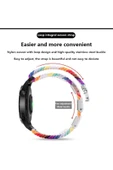 Samsung Galaxy Gear Sport R600 - Gear S2 Classic Uyumlu 20mm Likralı Örgü Kayış Akıllı Saat Kordonu - 7