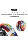 Samsung Galaxy Gear Sport R600 - Gear S2 Classic Uyumlu 20mm Likralı Örgü Kayış Akıllı Saat Kordonu - 5