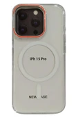 Mopal Brabus iPhone 15 Pro Uyumlu Magsafe Transparan Darbe Koruyucu Emici Silkon Royal Kılıf - 1