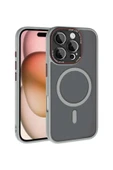 Mopal Brabus iPhone 16 Pro Uyumlu Kamera Lens Hoparlör Korumalı Magsafe Transparan Sonic Silikon Kılıf - 2