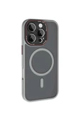 Mopal Brabus iPhone 16 Pro Uyumlu Kamera Lens Hoparlör Korumalı Magsafe Transparan Sonic Silikon Kılıf - 3