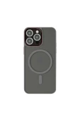 Mopal İphone 15 Pro Max Uyumlu Kamera Lens Korumalı Magsafe Transparan Sonic Silikon Kılıf - 1