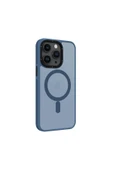 Mopal İphone 15 Pro Uyumlu Çift Yan Katmanlı Darbe Emici Magsafe Transparan Deep Silikon Kılıf - 2