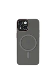 Mopal İphone 14 Uyumlu Kamera Lens Hoparlör Korumalı Magsafe Transparan Sonic Silikon Kılıf - 1