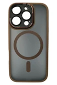 Mopal Brabus iPhone 16 Pro Uyumlu Kamera Lens Hoparlör Korumalı Magsafe Transparan Sonic Silikon Kılıf - 1