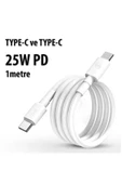 Subzero Xiaomi Redmi 8A Uyumlu 25W Pd Type-C Hızlı Şarj Data Kablosu 1mt ( Orginal Subzero ) - 2