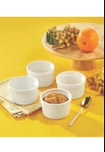 Cooker 3590 Lucca 4lü Porselen Suffle Kasesi 10cm - 1