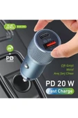 Subzero Çakmaklık USB + Type-C Çıkışlı 20W Uyumlu Şarj Aleti Başlık - 1