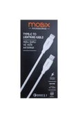 MOBİX Mobix 3.1A Qualcomm Type-C to Lightning Hızlı Şarj Ve Data Kablosu 1M (Mobix Türkiye Garantili) thumbnail 1