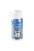 KAKE MAVİ AYICIK DESENLİ ÇİFT KAPAKLI ÇOCUK TERMOSU 600ML - 2
