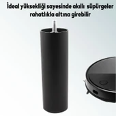 Mobilya Kanepe Sehpa TV Ünitesi Koltuk ince Diş Orta Destek Ayağı 15 cm Siyah Baza Ayak 4 Adet thumbnail 4