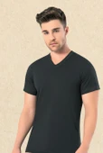 Omera Organik Kumaş Erkek Ribana Kısa Kol V Yaka Atlet 2009 thumbnail 1