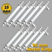 Erciyes Mobilya Mutfak Dolabı Çekmece Dolap Kapak Kulpu Kulbu Beyaz (96 MM-9.6 CM) Metal Kulpları - 1