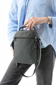 Üç Bölmeli Unisex Göğüs (Bodybag) - El Çantası Gri (Model: 571-9P) - 3