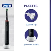 Oral-B Pro 3500 Şarj Edilebilir Diş Fırçası Siyah + Başlık - 2