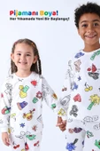 Boyanabilir Çocuk Pijama Takımı + Kalem I Renkli Rüyalar I Her Yıkamada Yeniden Tasarla - 5