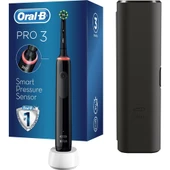 Oral-B Pro 3500 Şarj Edilebilir Diş Fırçası Siyah + Başlık - 1