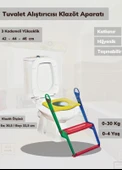 Tuvalet Alıştırıcı Çoçuklar İçin Wc Yardımcısı Basamaklı Alıştırıcı Bez Bırakmaya Yardımcı thumbnail 1
